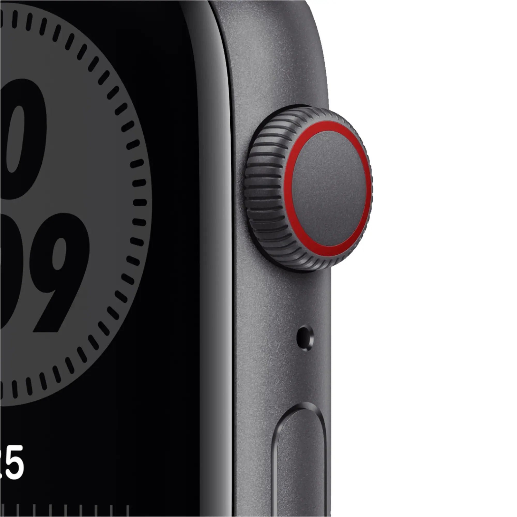 Apple Watch SE Nike (GPS,Cell, 44mm) - Space Gray Aluminum Case with Black Sport Band (Renewed)