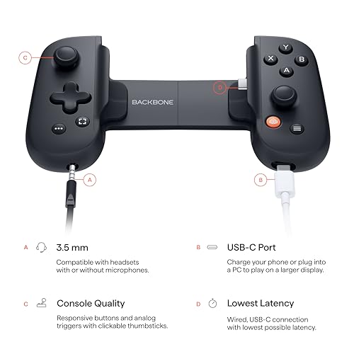 Backbone One (2nd Gen) - Gaming Controller for iPhone - Black