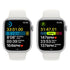 Apple Watch Series 8 (GPS+ Cellular 45MM) Silver Aluminum Case with White Sport Band - MP4Q3LL/A