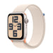 Apple Watch SE 2nd Gen (GPS) 44mm Starlight Aluminum Case w/ Starlight Sport Loop – MRE63LL/A