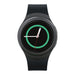 Samsung - Gear S2 Smartwatch 42mm Stainless Steel - Black Elastomer SM-R720