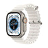 Apple Watch Ultra (GPS + Cellular) 49mm Titanium Case with White Ocean Band – MNH83LL/A