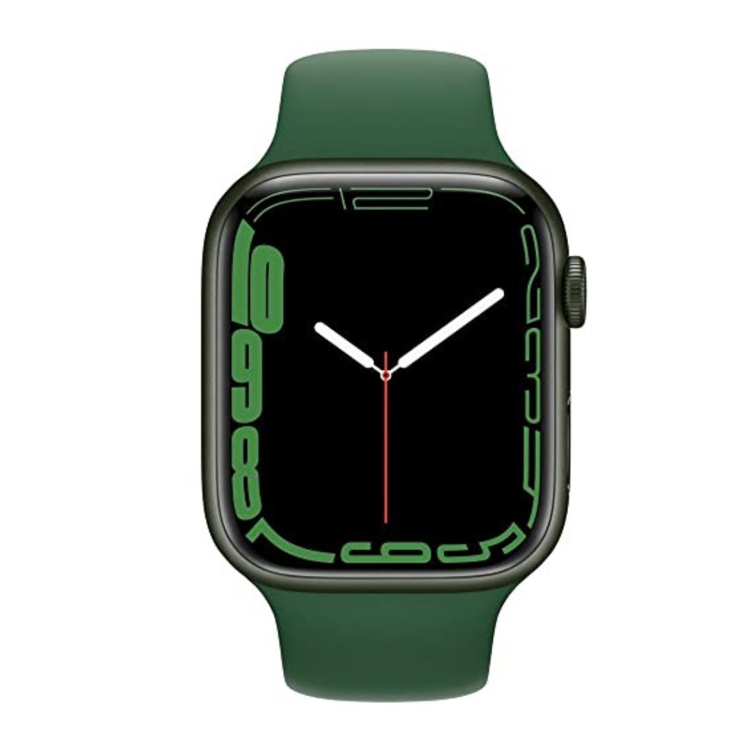 Apple Watch Series 7 (GPS + Cellular) 45mm Green Aluminum Case with Clover Sport Band - MKJ93LL/A