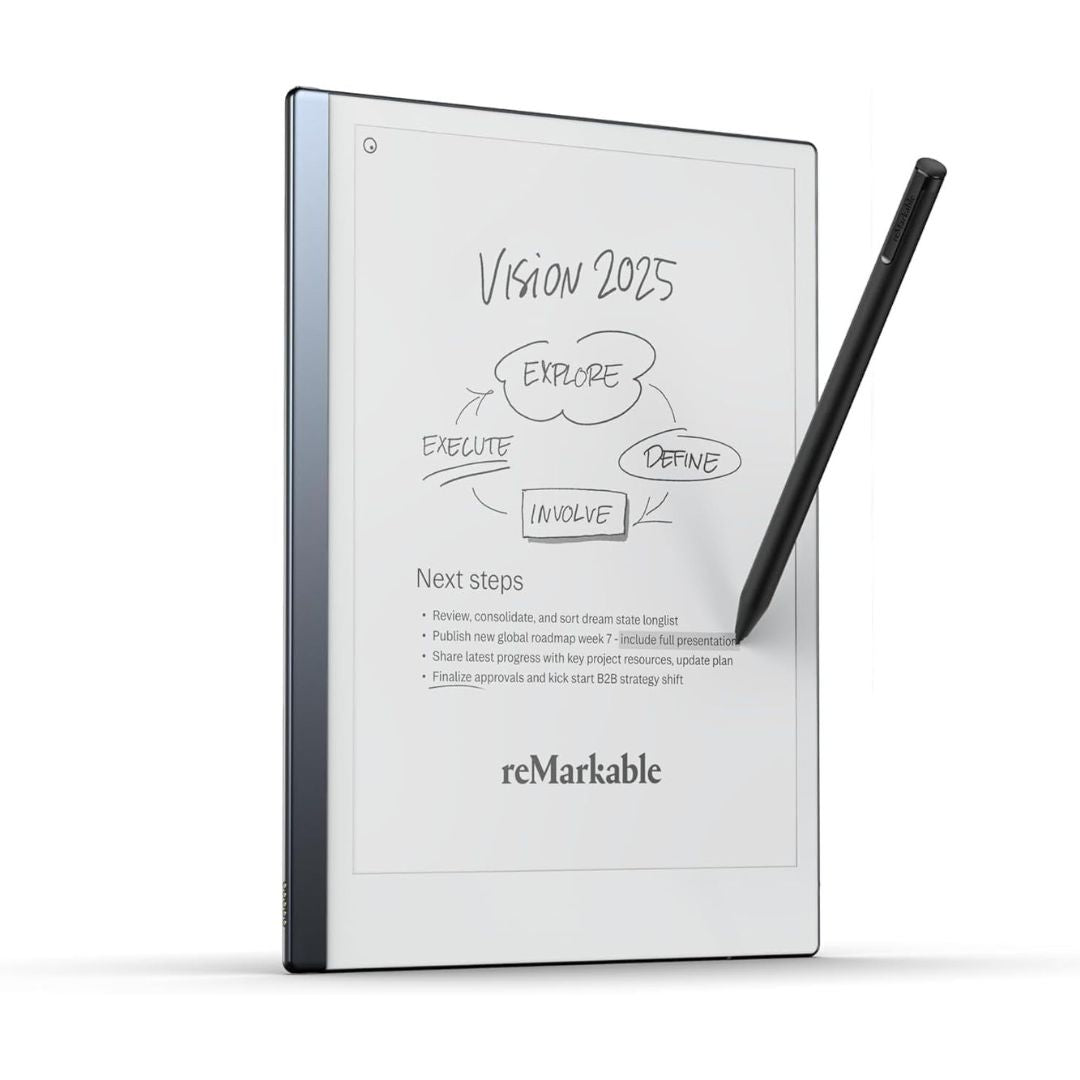 reMarkable 2 - 10.3 Paper Tablet with Black Marker Plus + Sepia Brown Type Folio Keyboard Case
