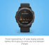 Garmin fenix 6X Pro Solar Titanium Carbon Gray DLC w/ Black Band - 010-02157-20
