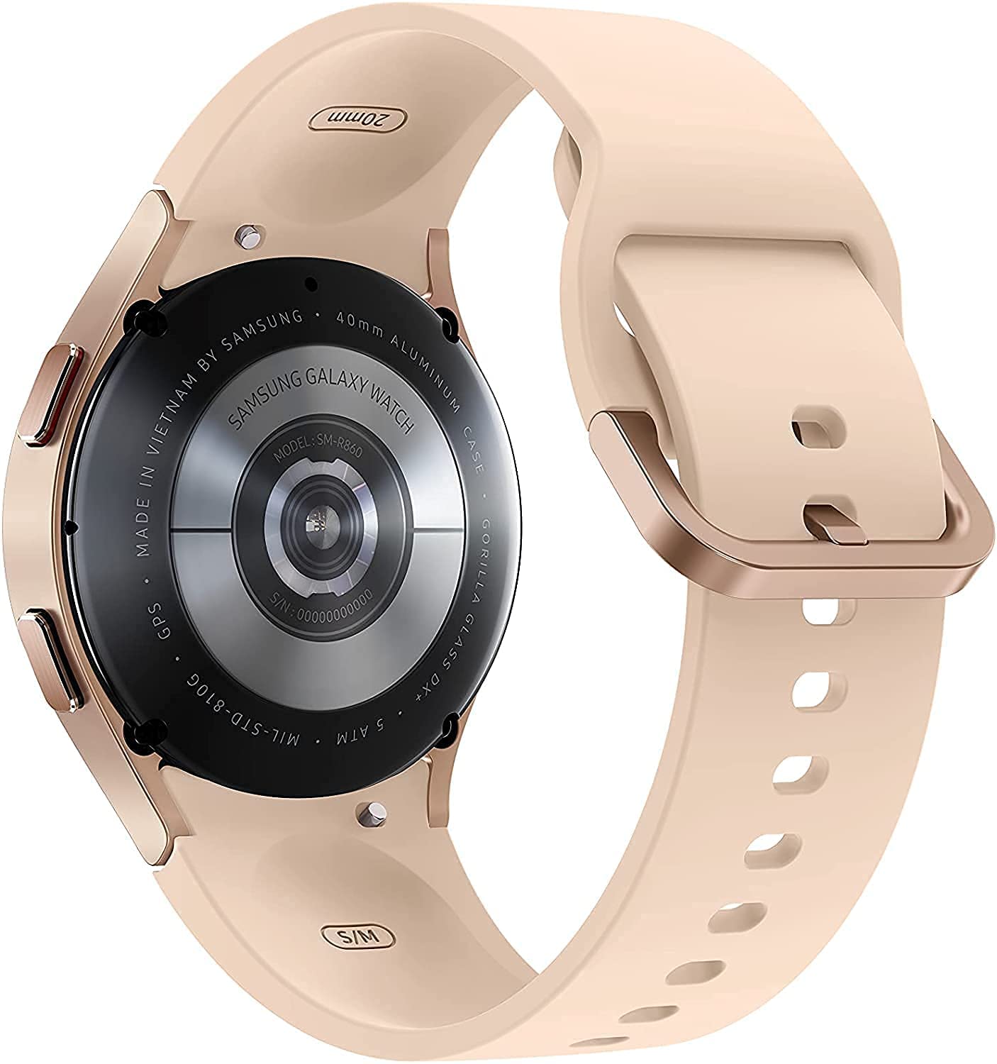 Samsung - Galaxy Watch4 Aluminum Smartwatch 40mm BT - Gold - SM-R860NZDAXAA