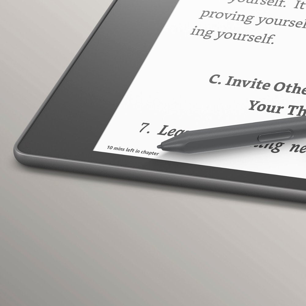 Amazon Kindle Scribe Digital Notebook- 64 GB with Premium Pen - 2022 - Gray - B09BSRTHL7