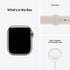 Apple Watch Series 7 (GPS + Cellular, 41MM) Silver Stainless Steel Case with Starlight Sport Band - MKHE3LL/A