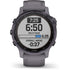 Garmin fenix 6 Multisport GPS Smartwatch 42mm, Solar, Amethyst Steel Shale Gray Band - 010-02409-14