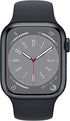 Apple Watch Series 8 [GPS, 41mm] - Midnight Aluminum Case with Midnight Sport Band, M/L