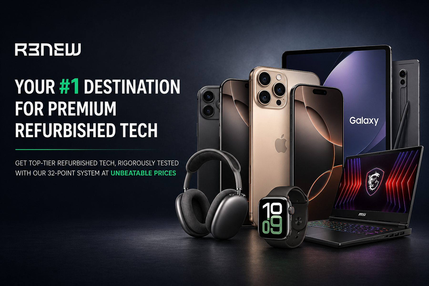 R3NEW: Certified Refurbished iPhones, Laptops & More | Trusted Tech