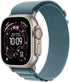 Apple Watch Ultra 3 -LTE- 49mm Natural Titanium Case w/ Small Light Blue Ocean Band